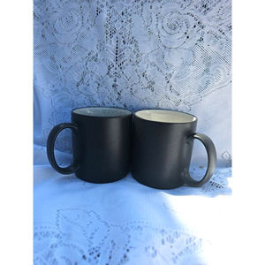PAIR (2)‎ EPOCH ZOOM CREAM COFFEE MUGS